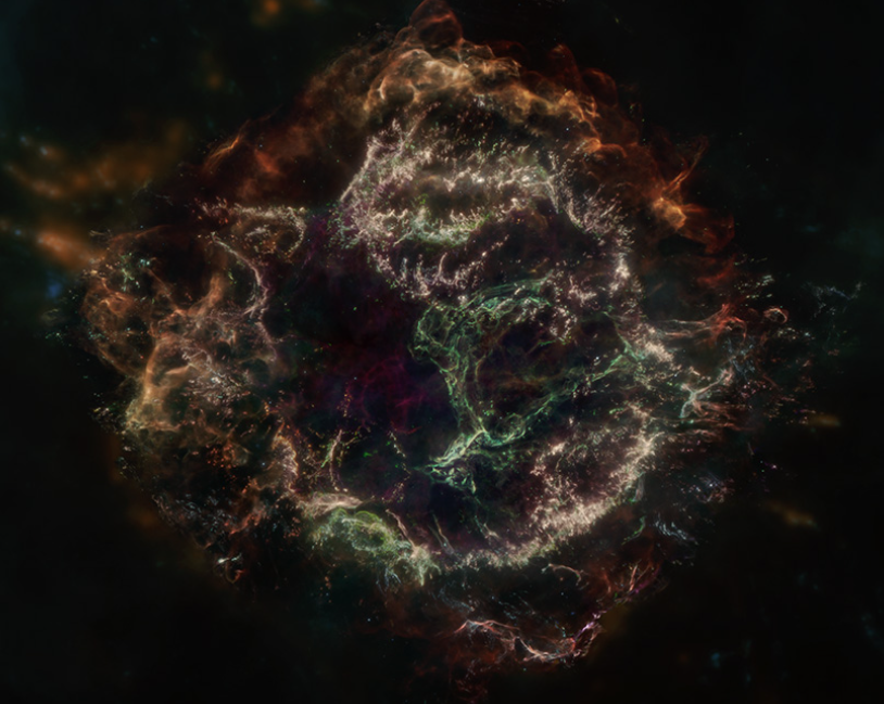 Supernova data shows infrared light only